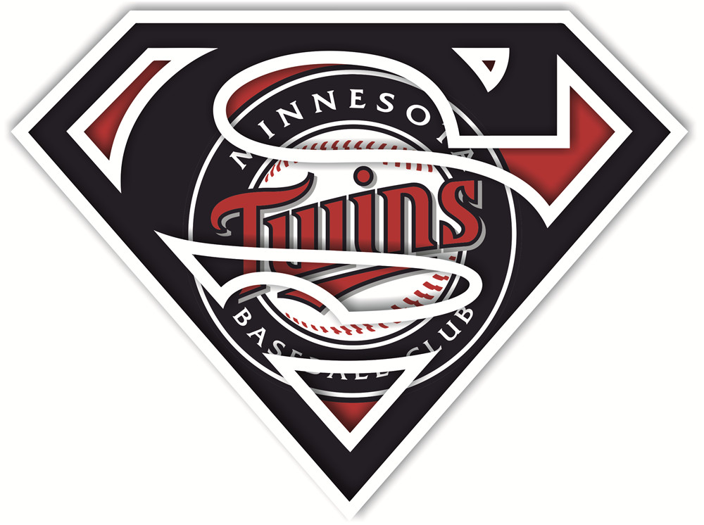 Minnesota Twins superman logos fabric transfer